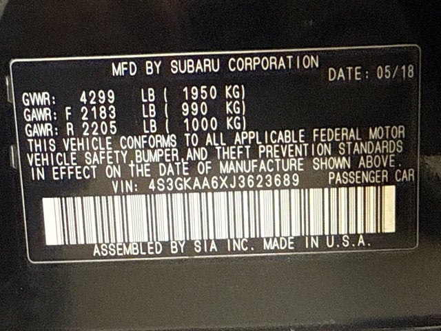 2018 Subaru Impreza 2.0i 4-door CVT