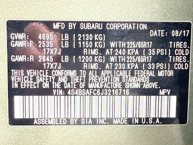 2018 Subaru Outback Premium