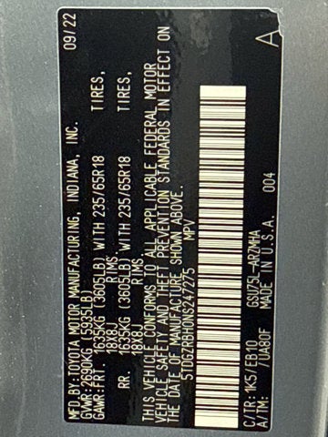 2022 Toyota Highlander XLE