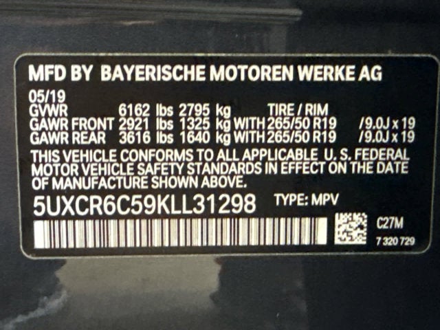 2019 BMW X5 xDrive40i