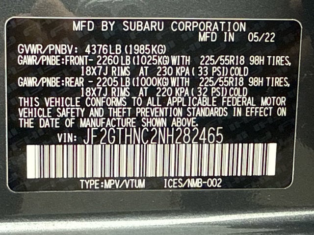 2022 Subaru Crosstrek Limited