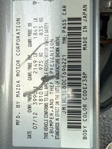 2012 Mazda MAZDA3 5dr HB Auto i Touring