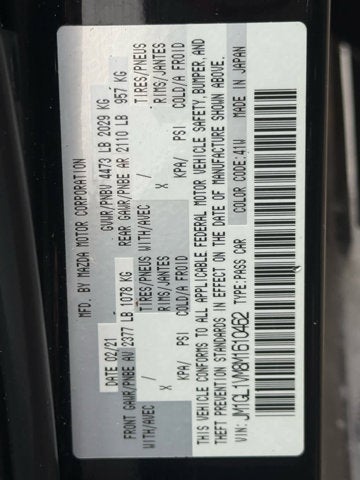 2021 Mazda MAZDA6 Touring Auto