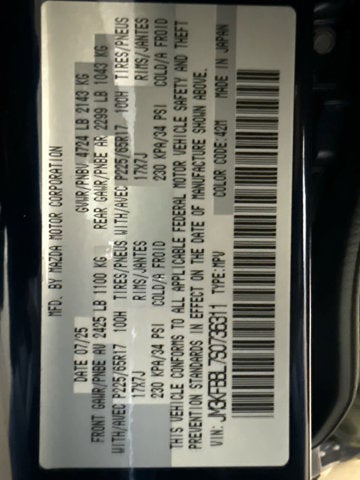 2025 Mazda Mazda CX-5 2.5 S Select Package AWD