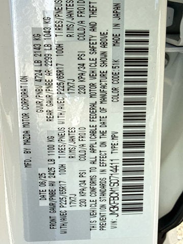 2025 Mazda Mazda CX-5 2.5 S Preferred Package AWD