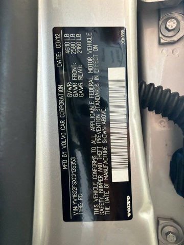 2012 Volvo S60 T5 w/Moonroof