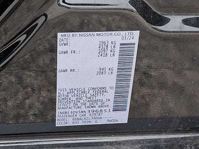 2024 Nissan Altima 2.5 SV Sedan