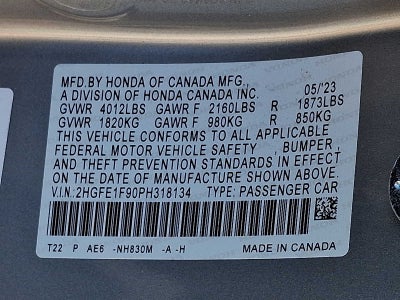 2023 Honda Civic Touring CVT