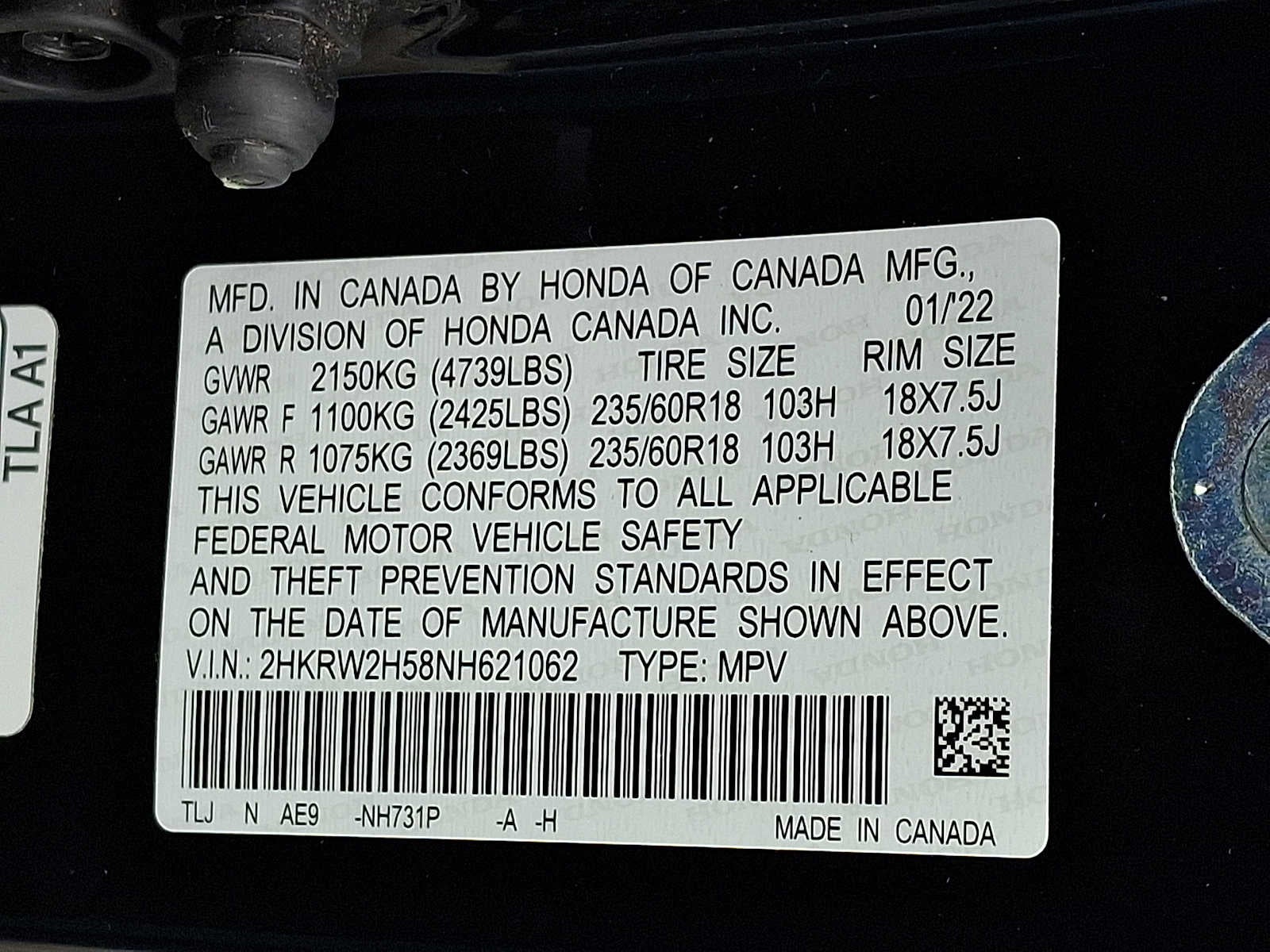 2022 Honda CR-V EX AWD