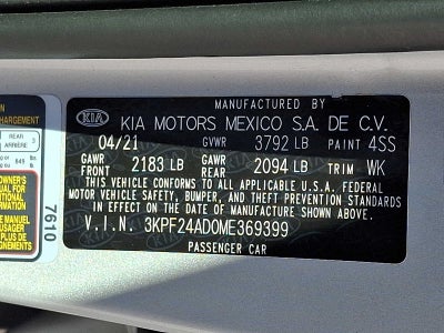 2021 Kia Forte LXS IVT