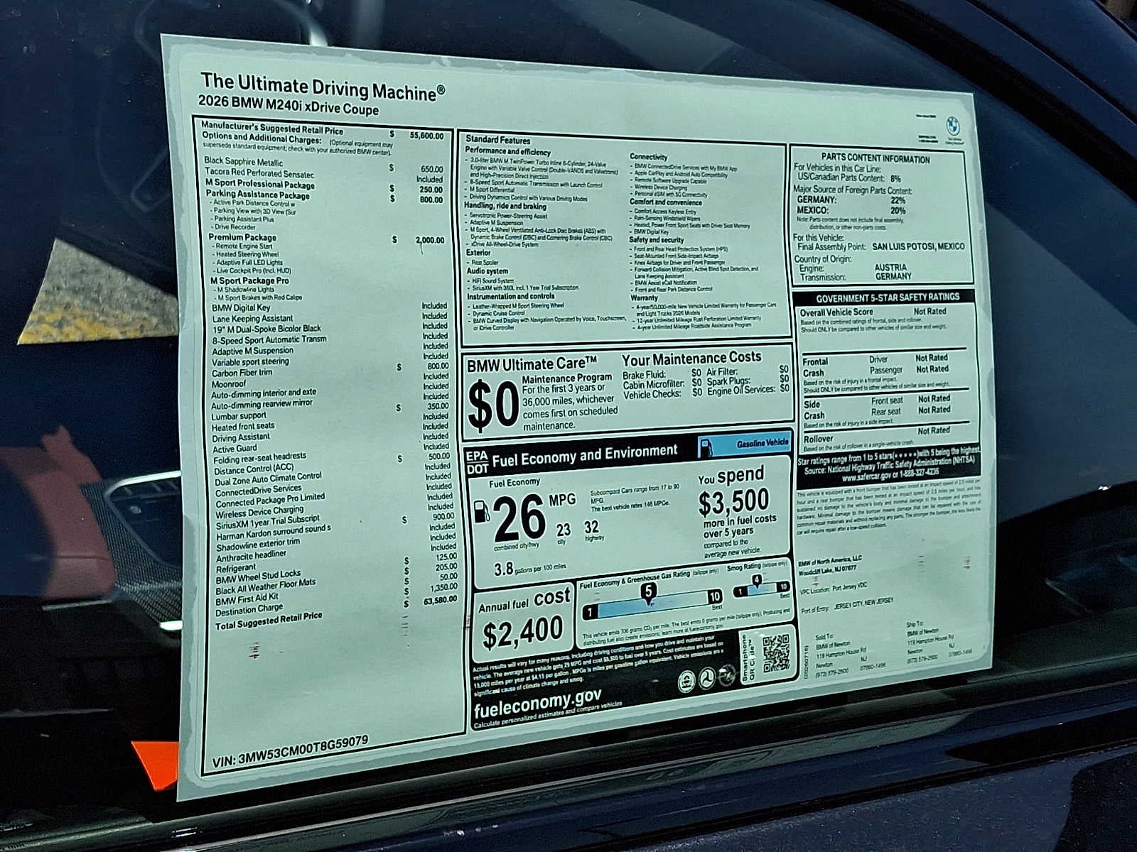 2026 BMW 2 Series M240i xDrive Coupe