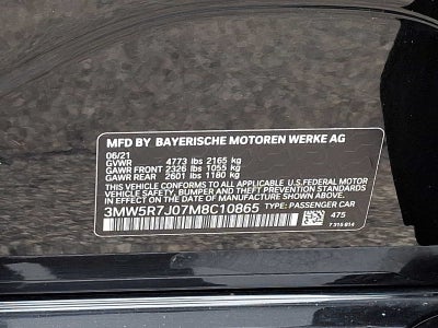 2021 BMW 3 Series 330i xDrive Sedan North America