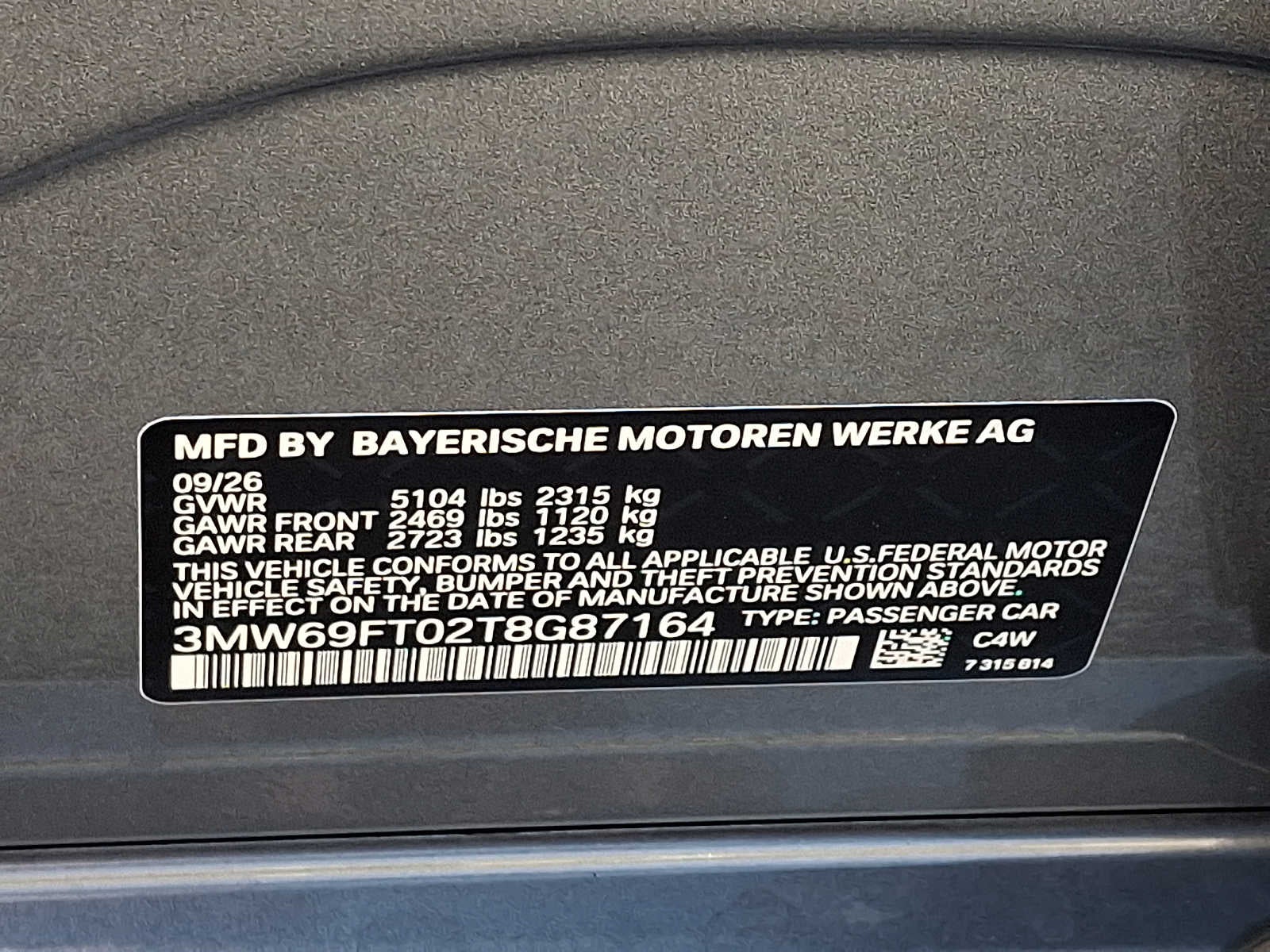 2026 BMW 3 Series M340i NA xDrive Sedan