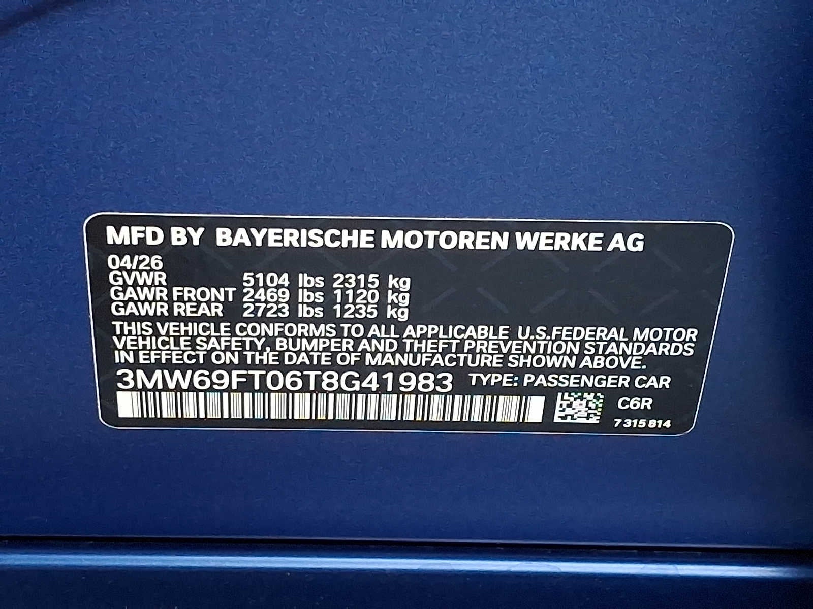 2026 BMW 3 Series M340i NA xDrive Sedan