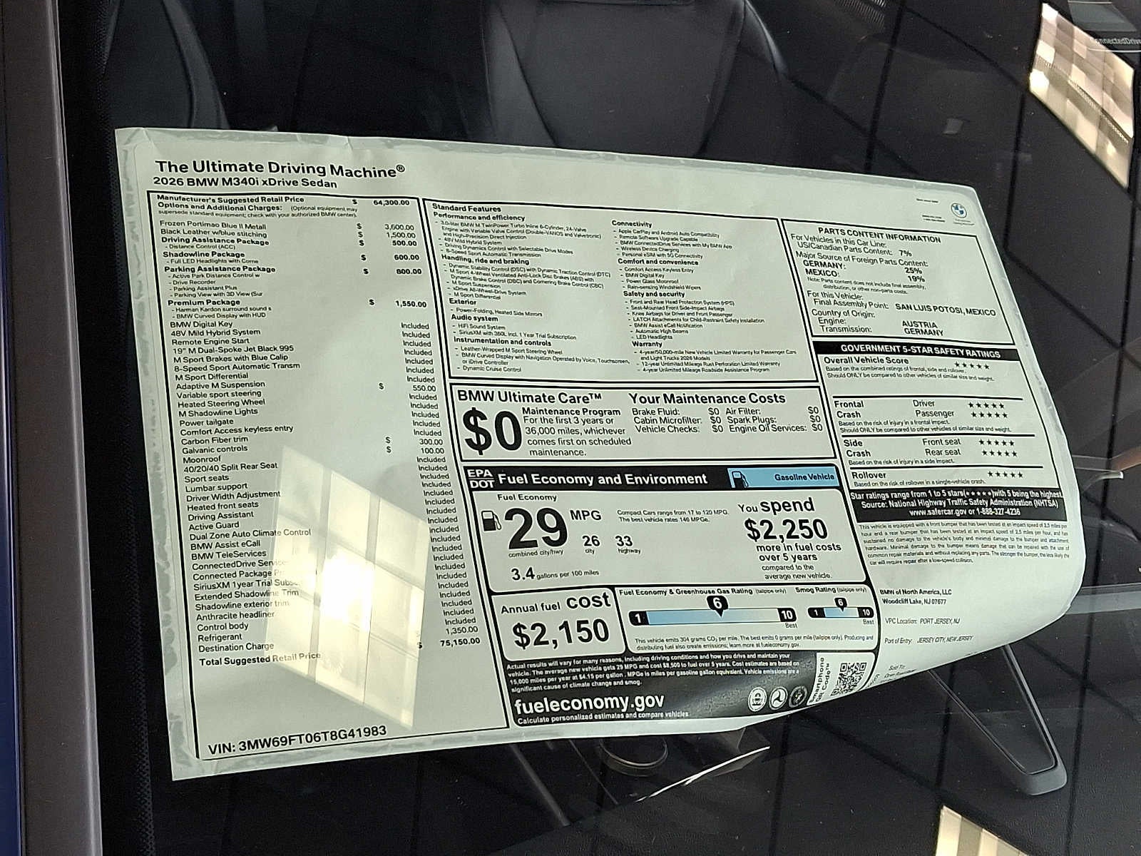 2026 BMW 3 Series M340i NA xDrive Sedan