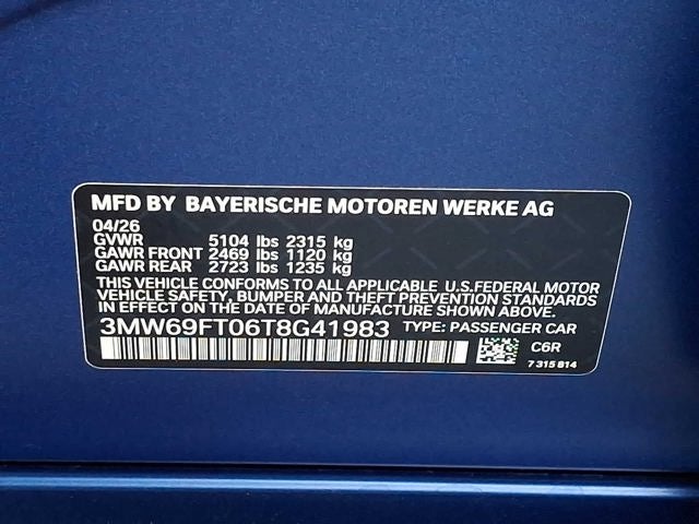 2026 BMW 3 Series M340i NA xDrive Sedan