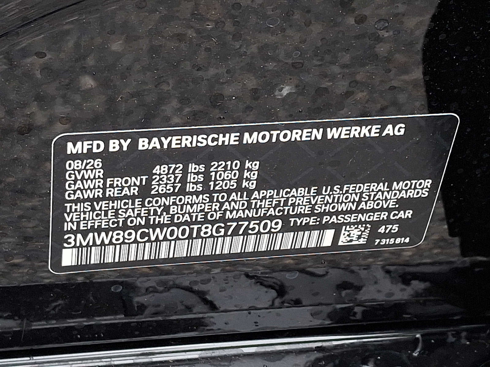2026 BMW 3 Series 330i NA xDrive Sedan
