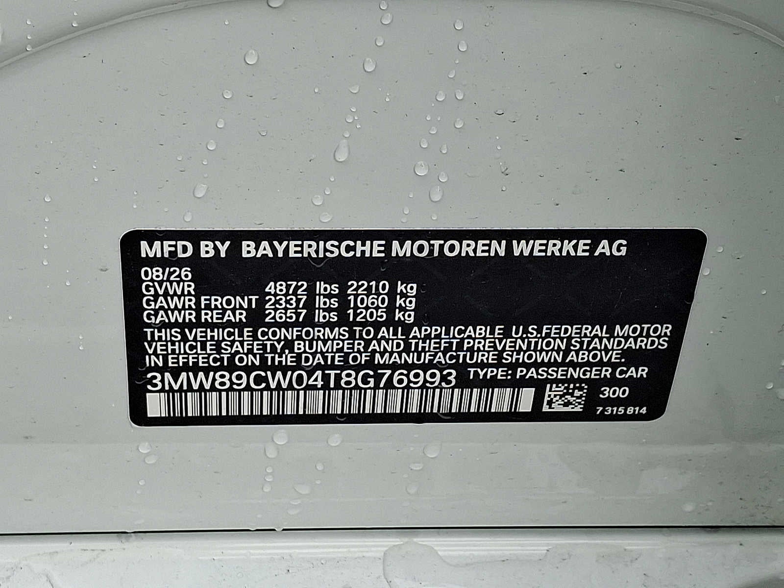 2026 BMW 3 Series 330i NA xDrive Sedan