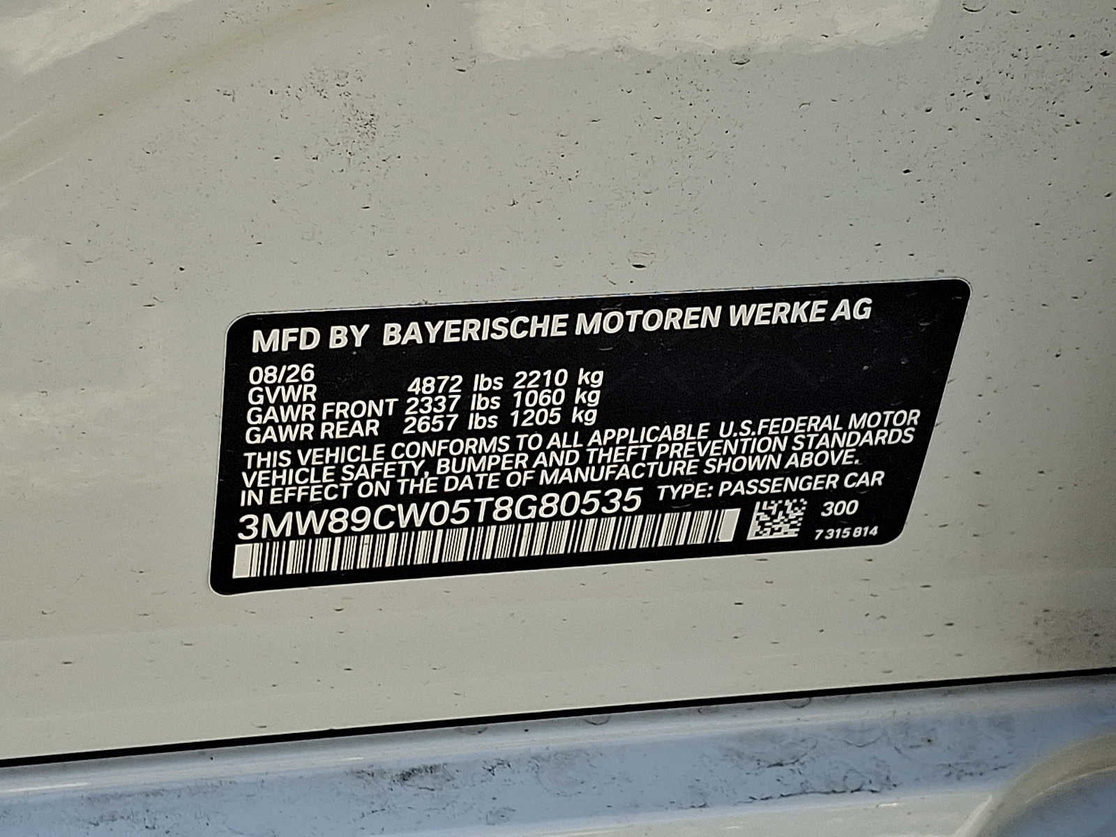 2026 BMW 3 Series 330i NA xDrive Sedan