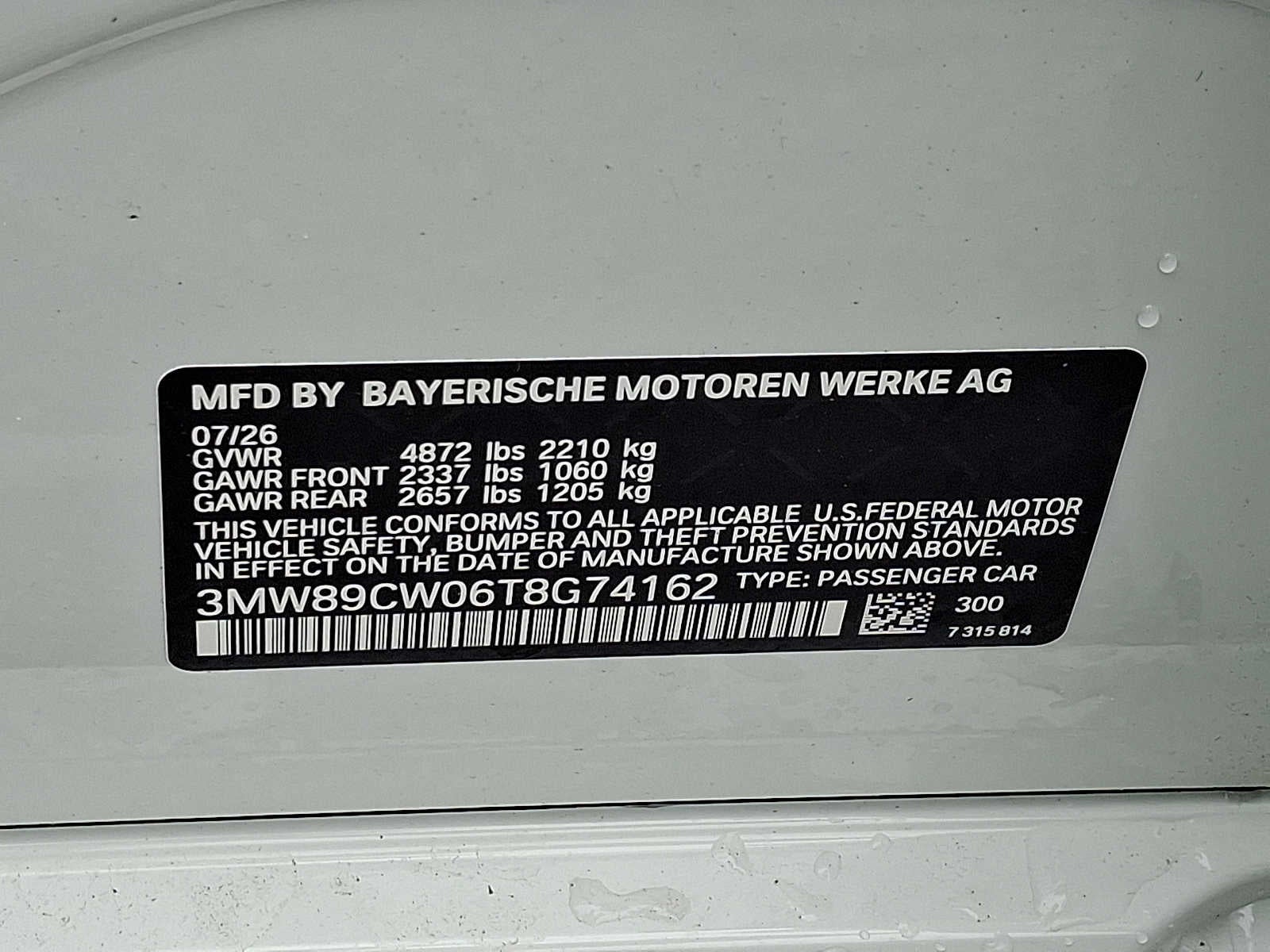 2026 BMW 3 Series 330i NA xDrive Sedan