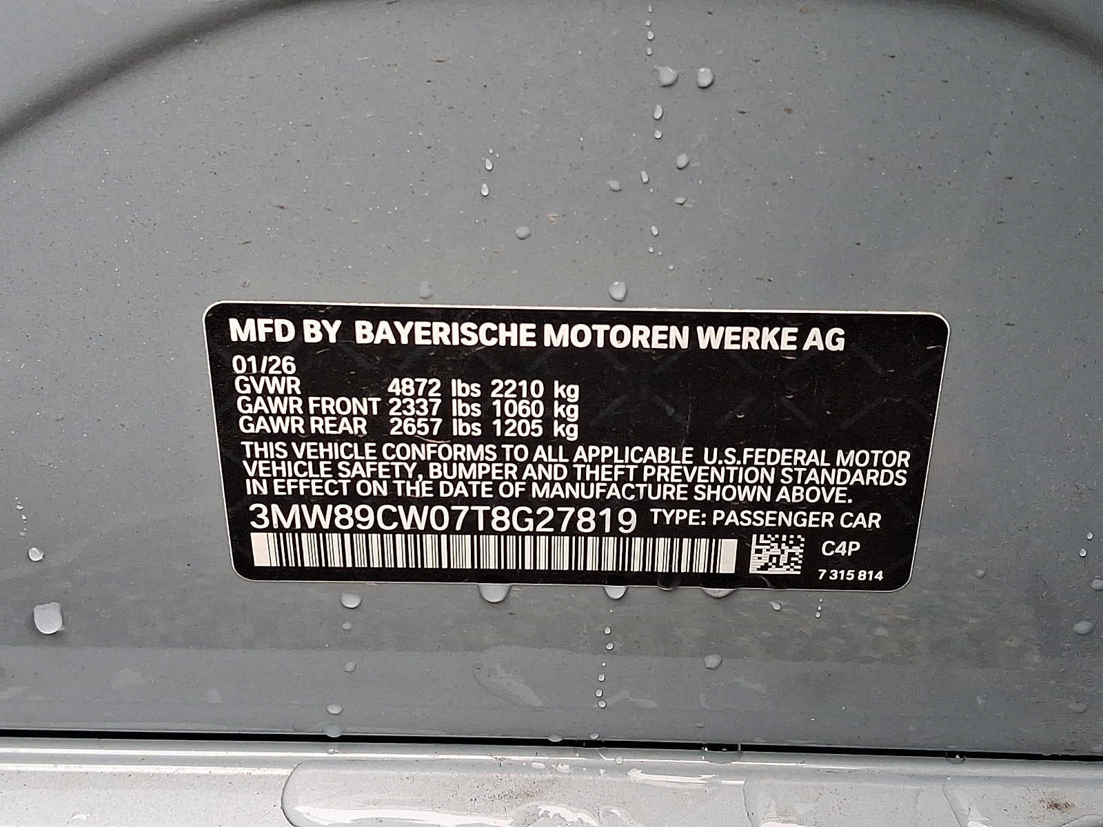 2026 BMW 3 Series 330i NA xDrive Sedan