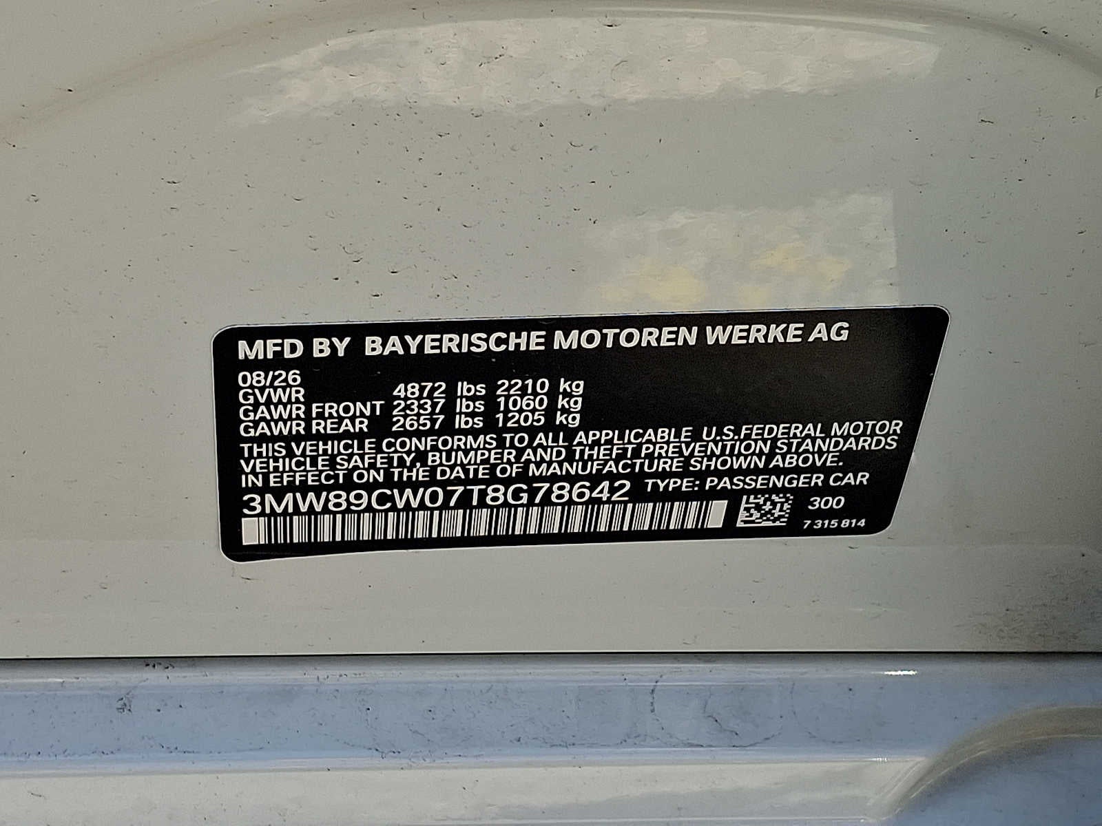 2026 BMW 3 Series 330i NA xDrive Sedan