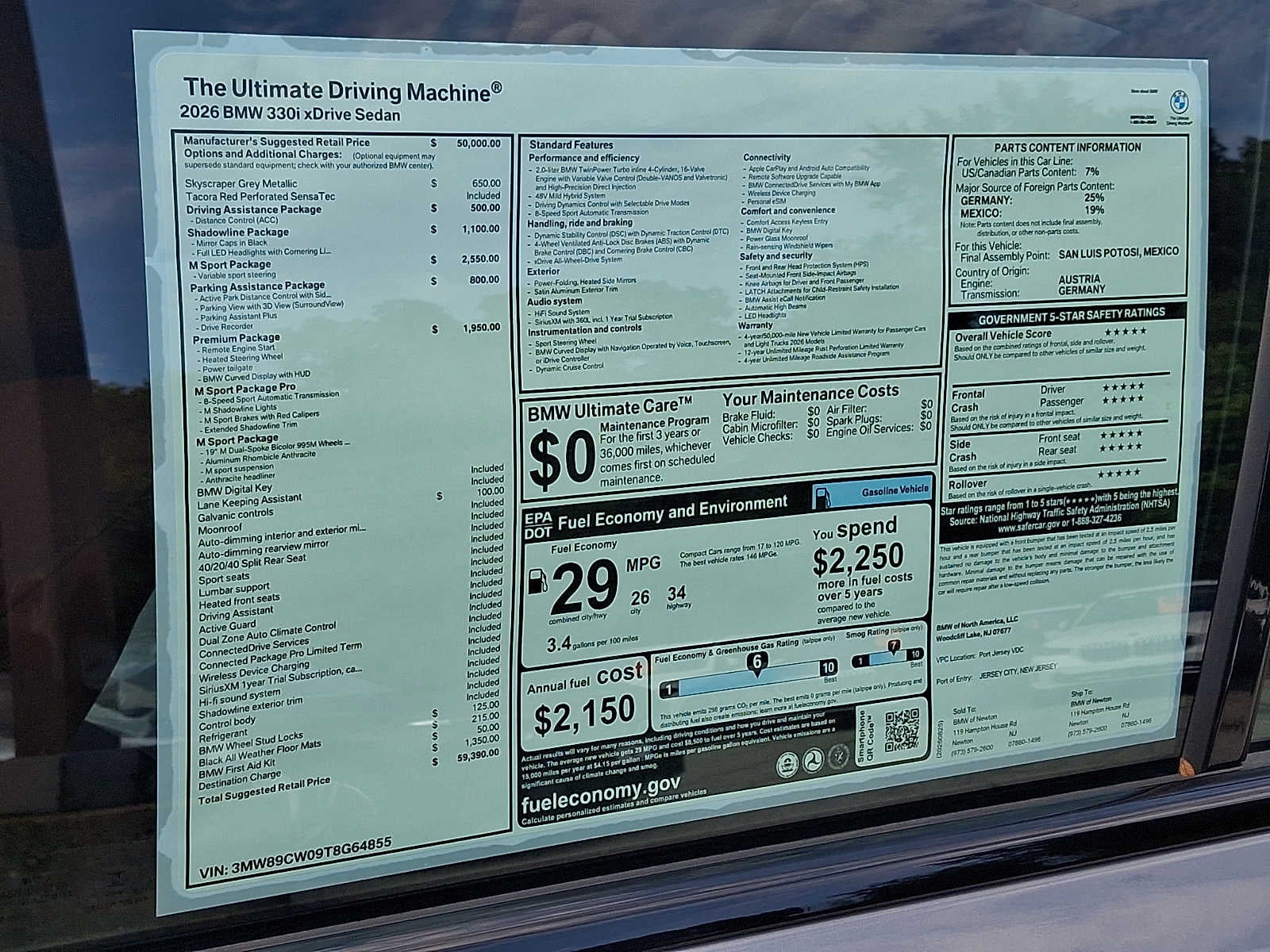 2026 BMW 3 Series 330i NA xDrive Sedan