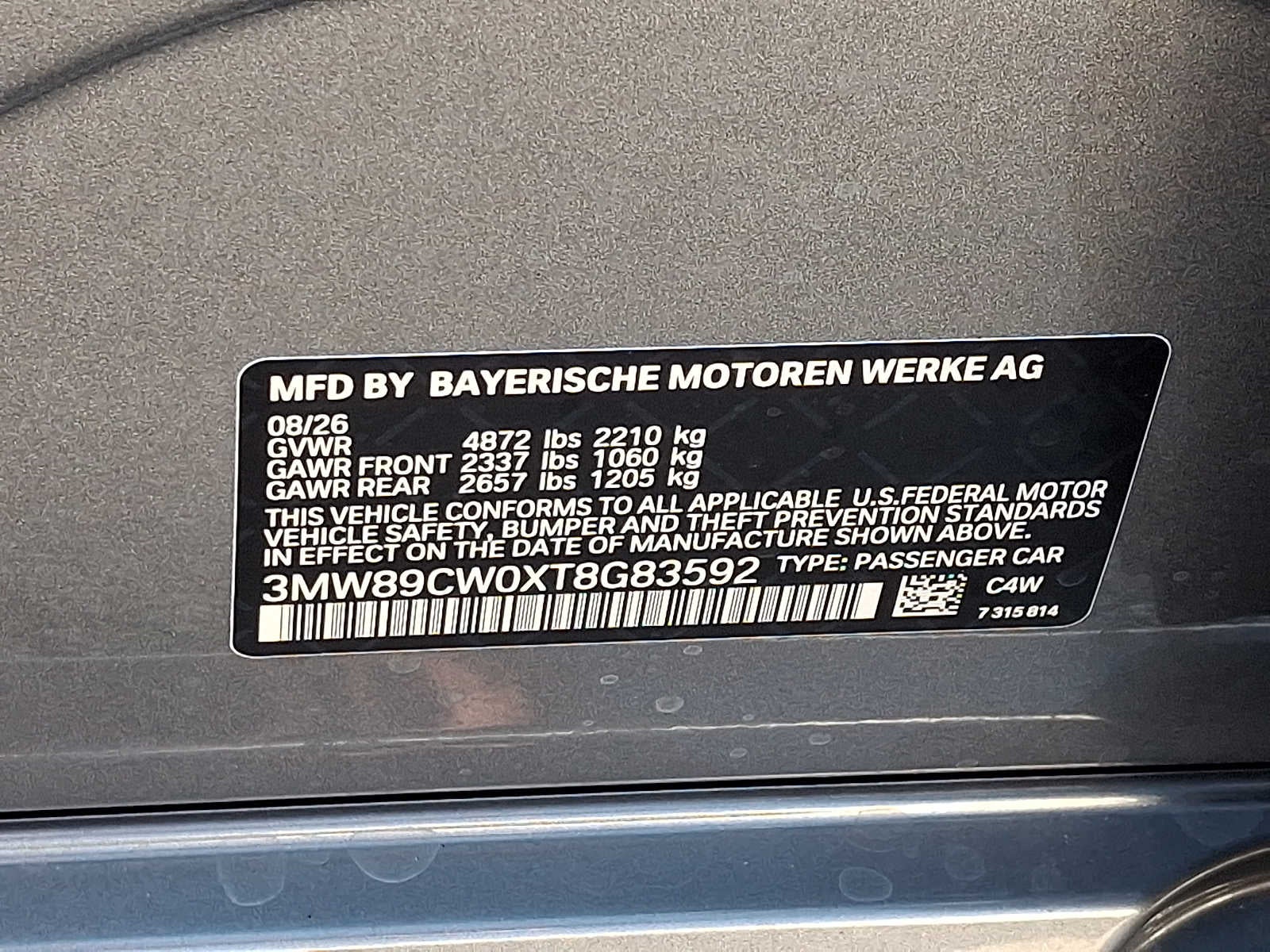 2026 BMW 3 Series 330i NA xDrive Sedan