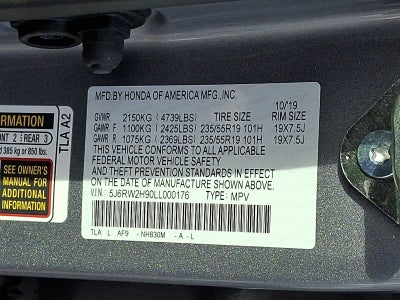 2020 Honda CR-V Touring AWD