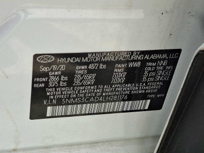 2020 Hyundai Santa Fe SEL 2.4L Auto AWD