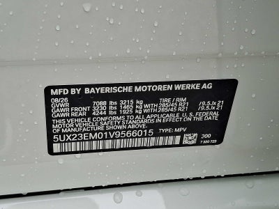 2027 BMW X7 xDrive40i Sports Activity Vehicle