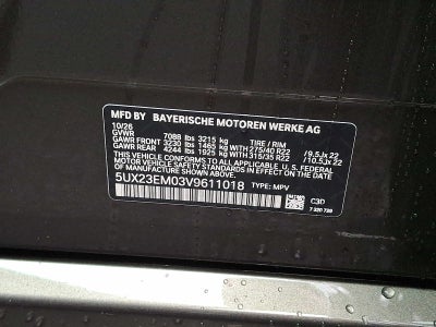 2027 BMW X7 xDrive40i Sports Activity Vehicle