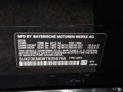 2026 BMW X7 xDrive40i Sports Activity Vehicle