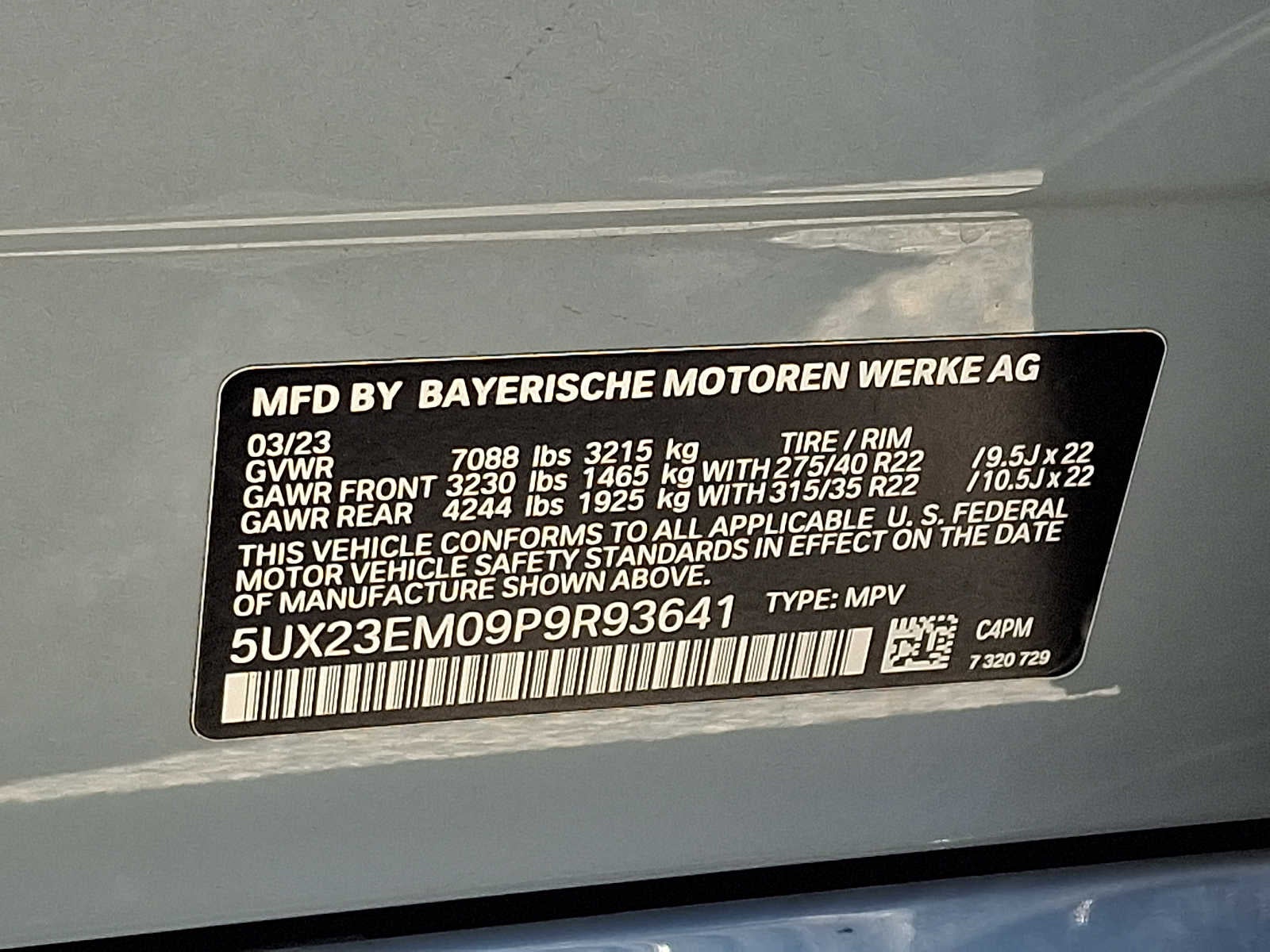 2023 BMW X7 xDrive40i Sports Activity Vehicle