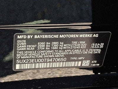 2026 BMW X5 xDrive40i Sports Activity Vehicle