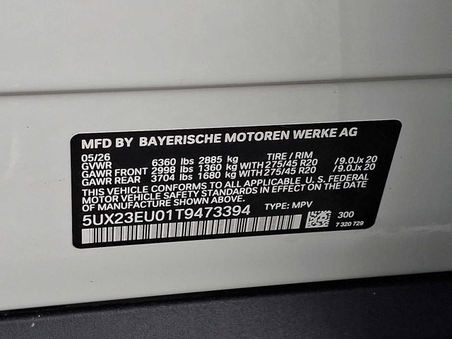 2026 BMW X5 xDrive40i Sports Activity Vehicle