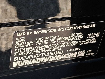 2026 BMW X5 xDrive40i Sports Activity Vehicle