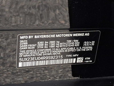 2024 BMW X5 xDrive40i Sports Activity Vehicle