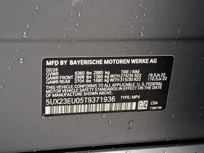 2026 BMW X5 xDrive40i Sports Activity Vehicle