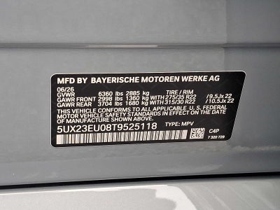2026 BMW X5 xDrive40i Sports Activity Vehicle