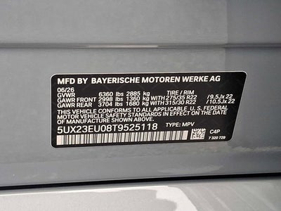 2026 BMW X5 xDrive40i Sports Activity Vehicle