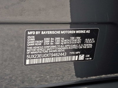 2026 BMW X5 xDrive40i Sports Activity Vehicle
