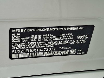 2026 BMW X5 xDrive40i Sports Activity Vehicle