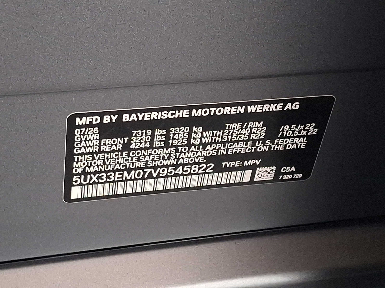 2027 BMW X7 M60i Sports Activity Vehicle