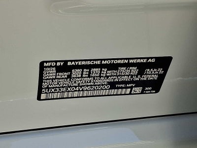 2027 BMW X6 xDrive40i Sports Activity Coupe