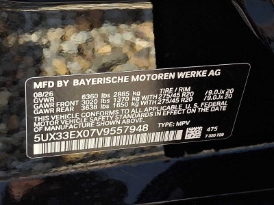 2027 BMW X6 xDrive40i Sports Activity Coupe