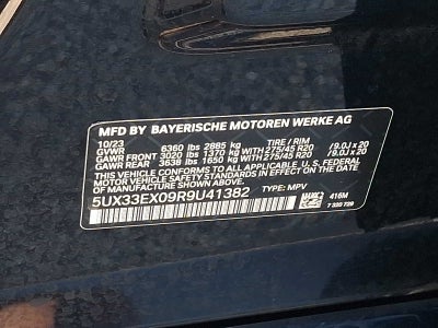 2024 BMW X6 xDrive40i Sports Activity Coupe