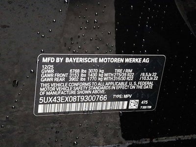 2026 BMW X6 M60i Sports Activity Coupe