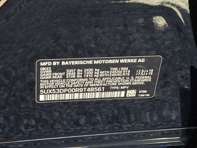 2024 BMW X3 xDrive30i Sports Activity Vehicle
