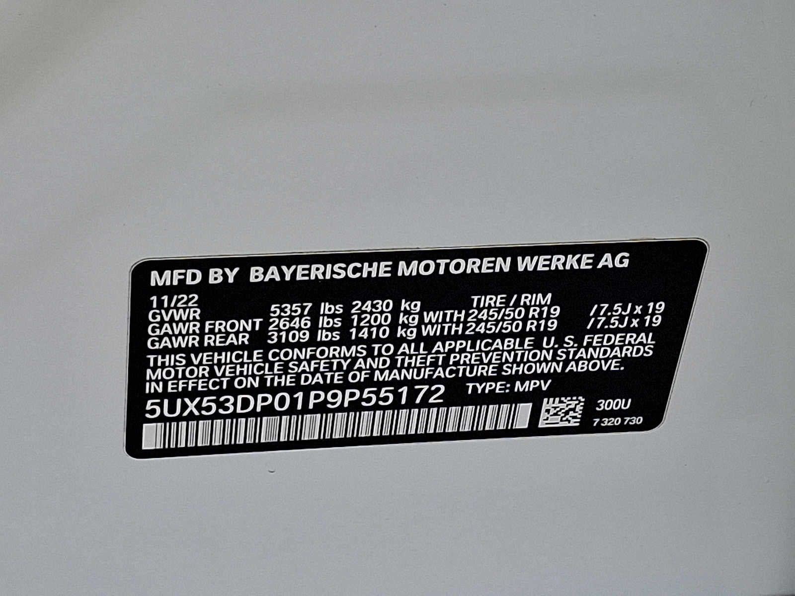 2023 BMW X3 xDrive30i Sports Activity Vehicle